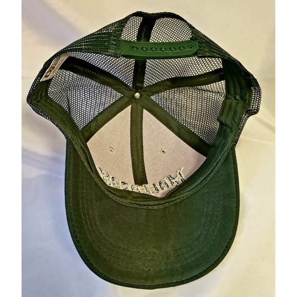 Mallards in‎ Green White on Gray Front Hat Cap w Green Mesh/Bill Snapback EUC - Picture 6 of 6